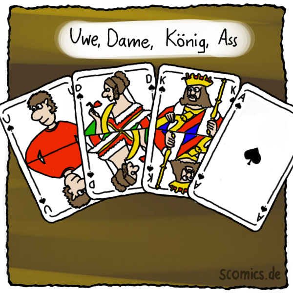 Kartenspiel Comic
